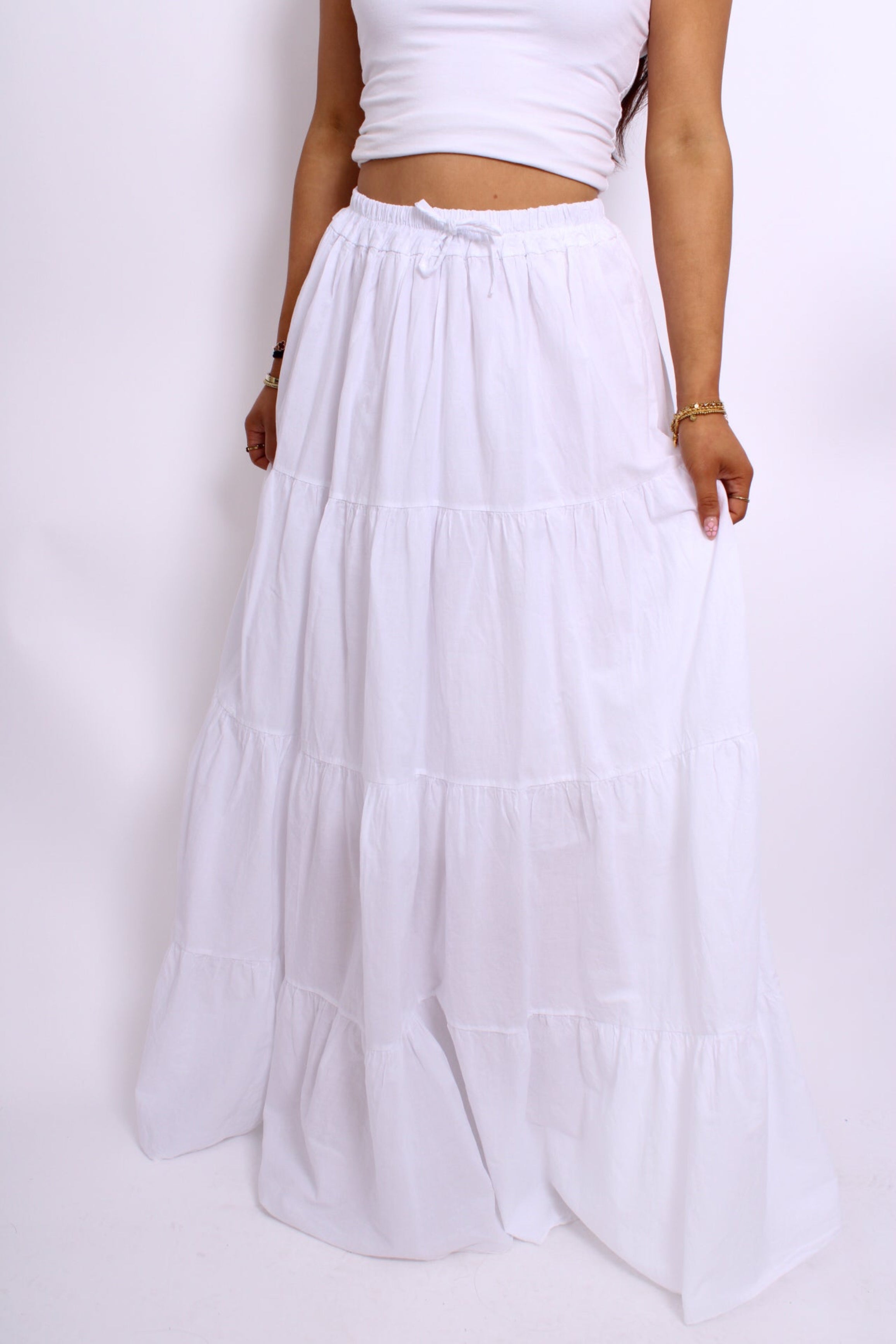 MAXI SKIRT - WHITE