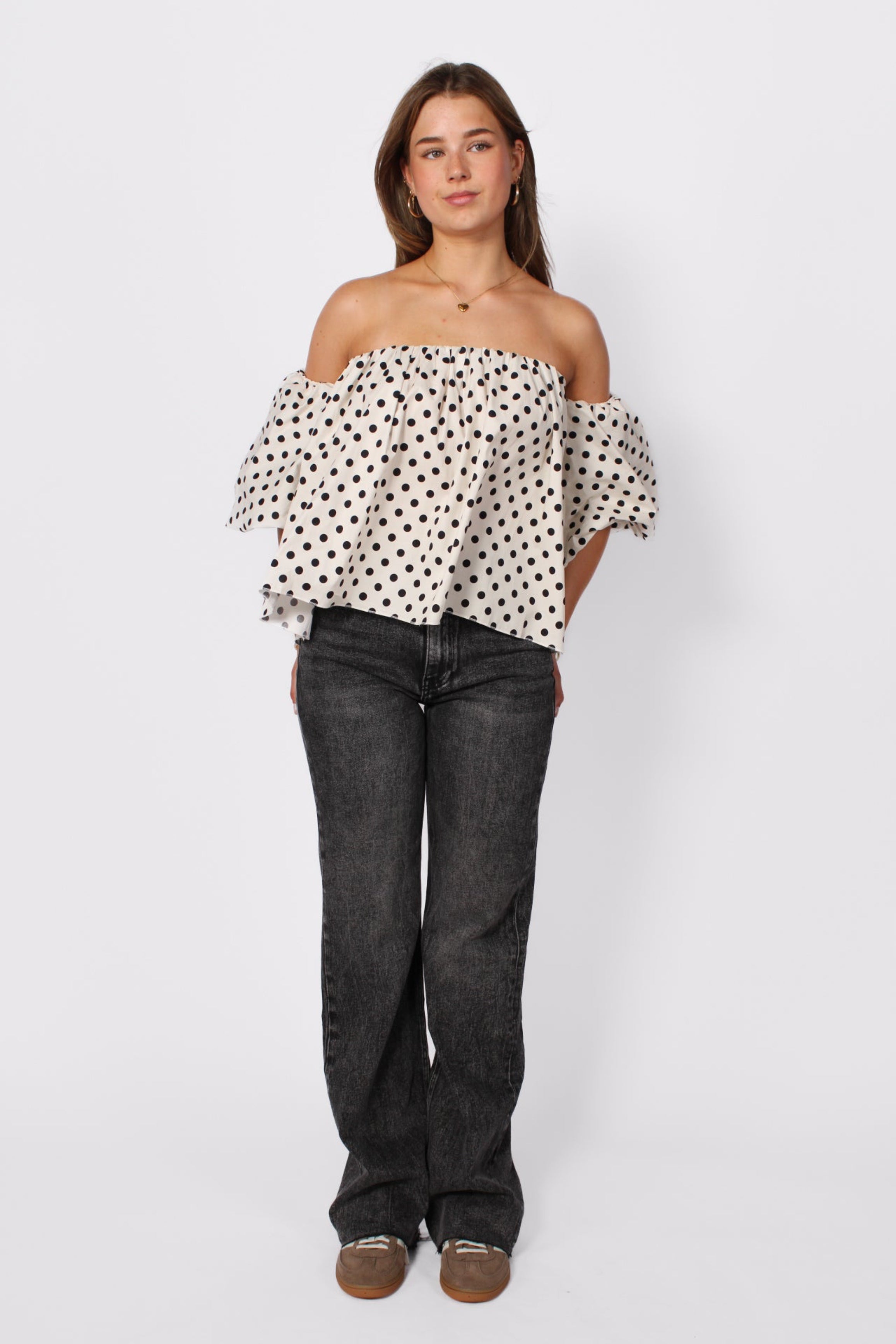 ''TALL'' WIDE LEG JEANS 3636-3 - DARK GRAY
