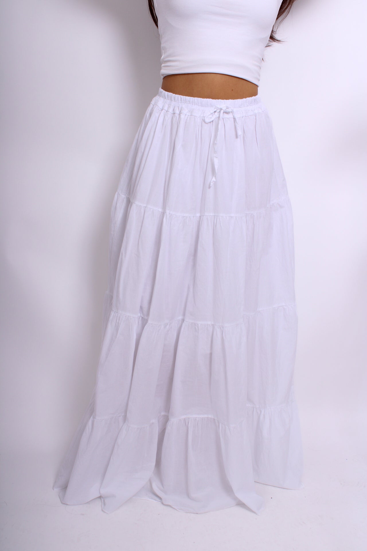 MAXI SKIRT - WHITE