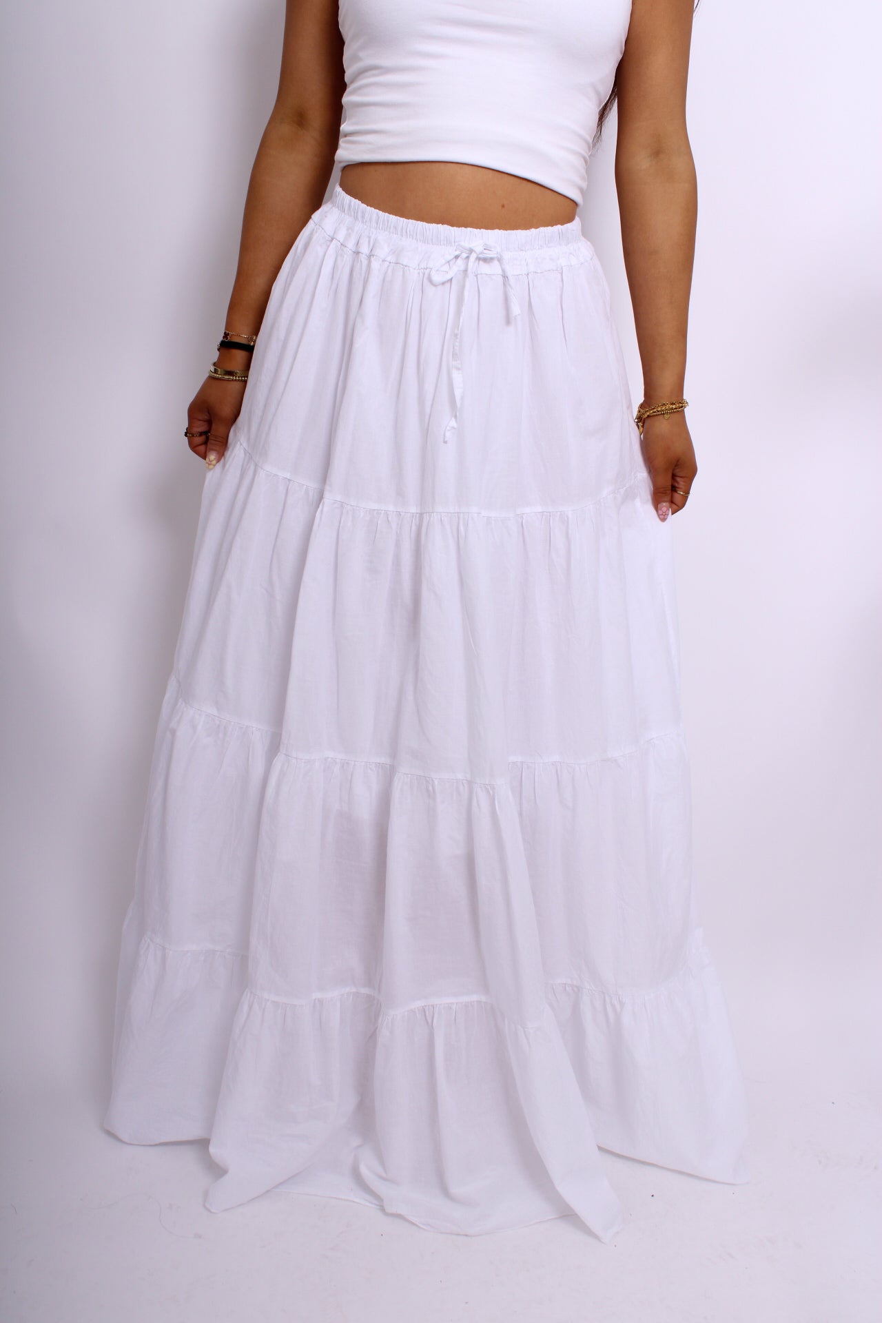 MAXI SKIRT - WHITE