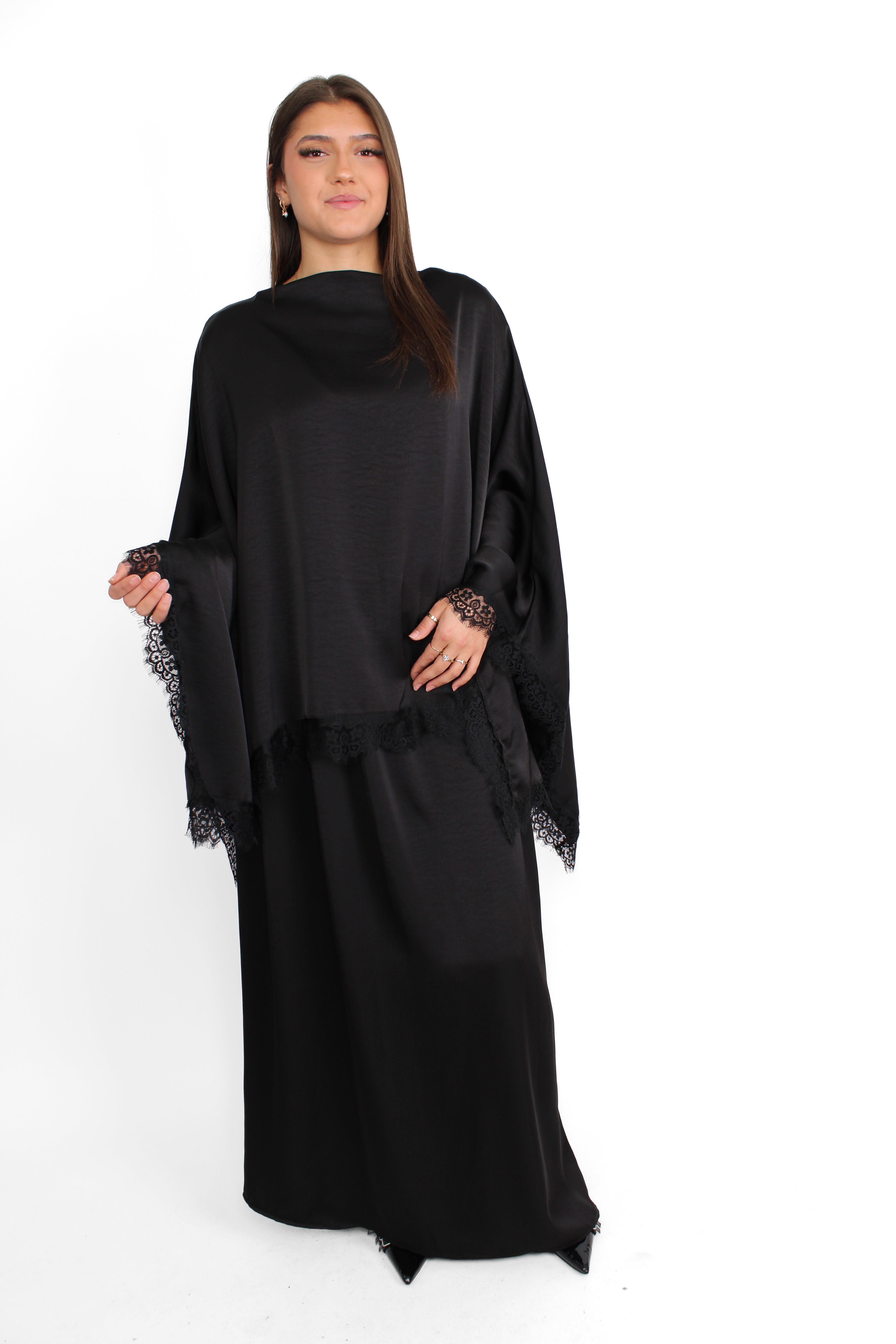 AZRA LACE SET - BLACK