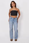 MID WAIST WIDE LEG JEANS 3781-1 - DENIM