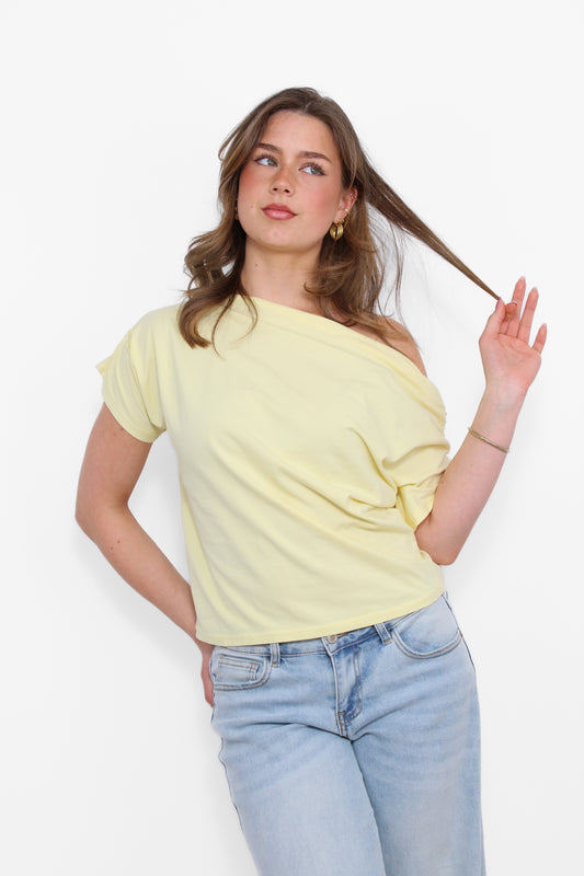 SOFT DRAPE OFF SHOULDER TOP