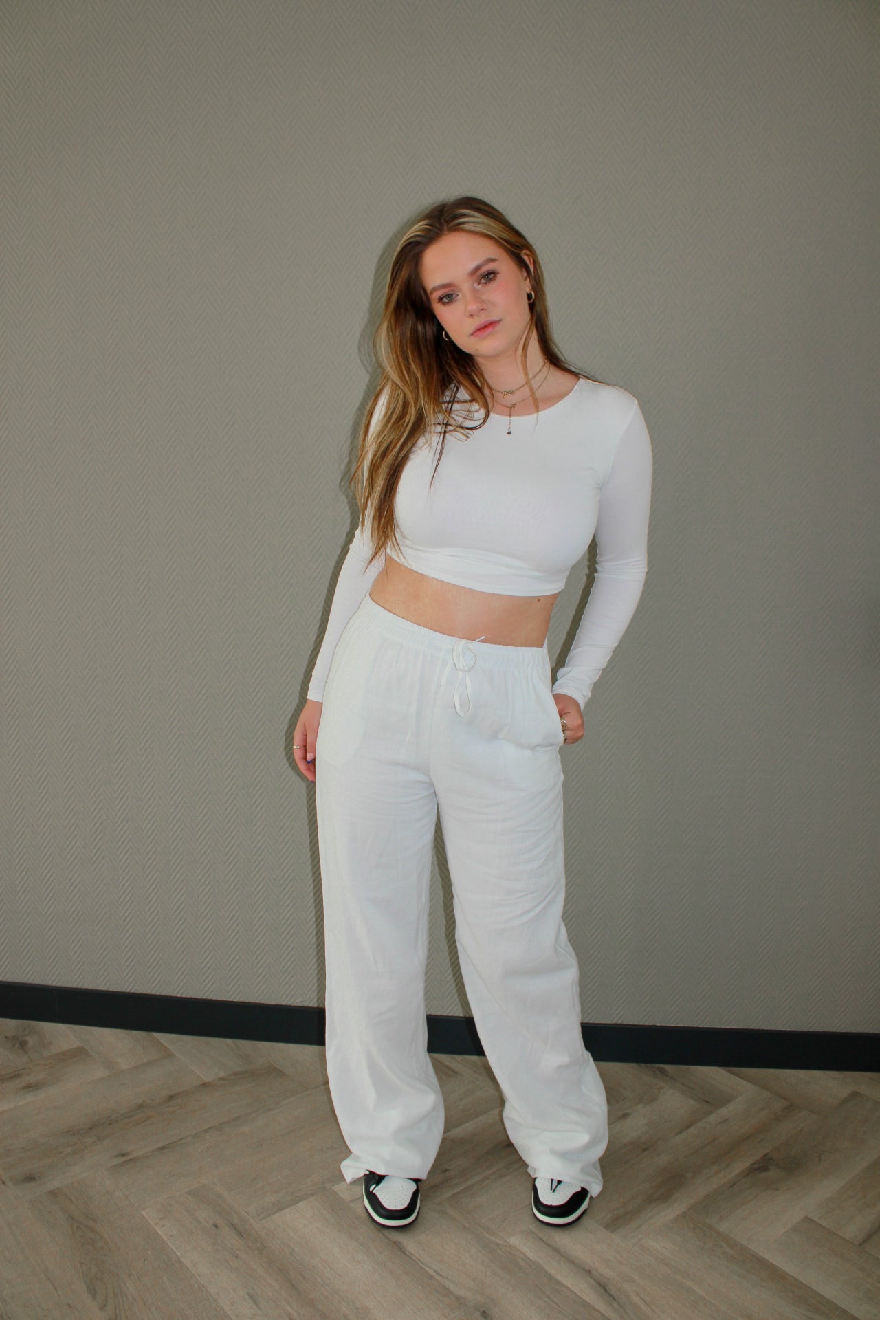 LINEN PANTS - WHITE