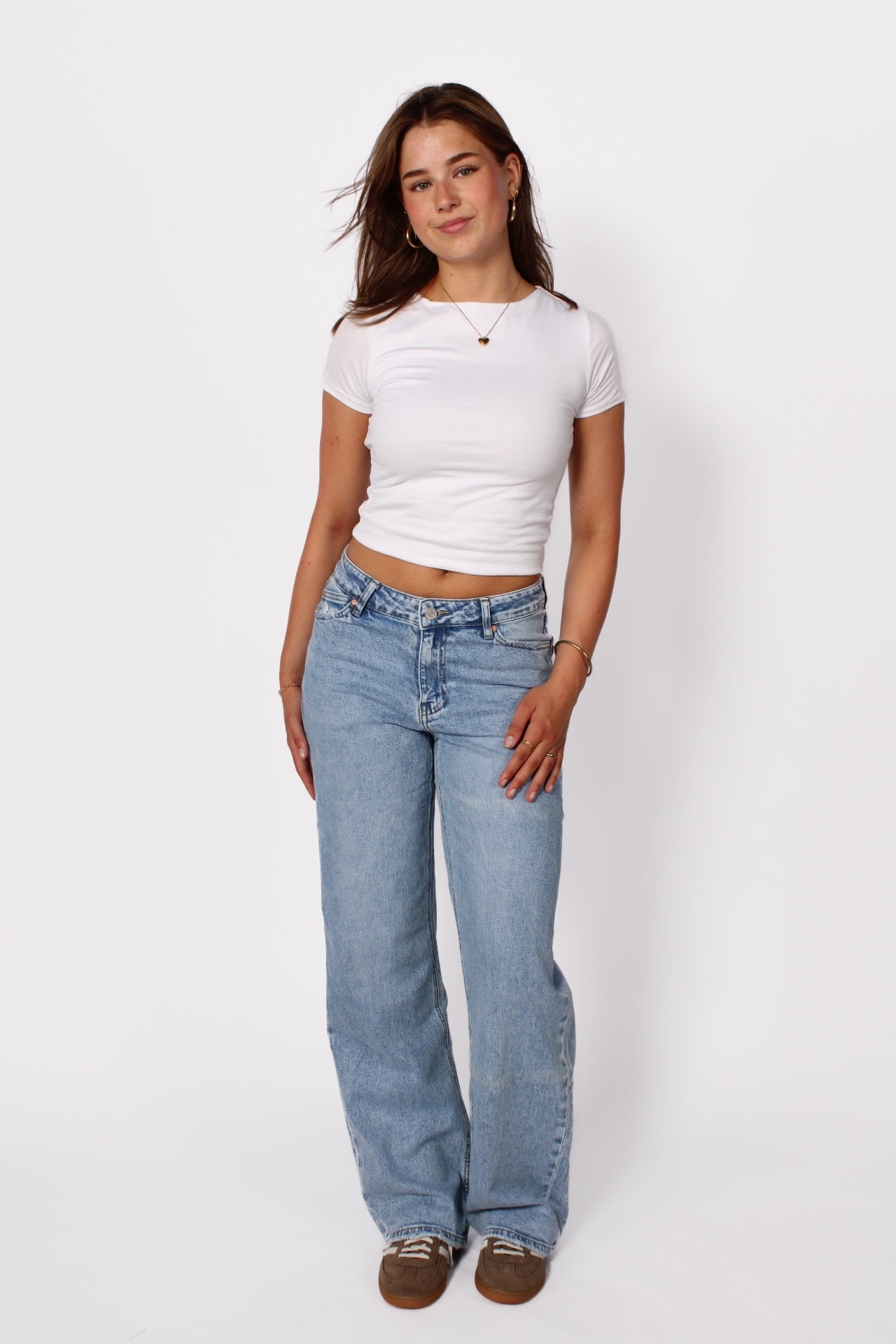 MID WAIST WIDE LEG JEANS 3781 - DENIM