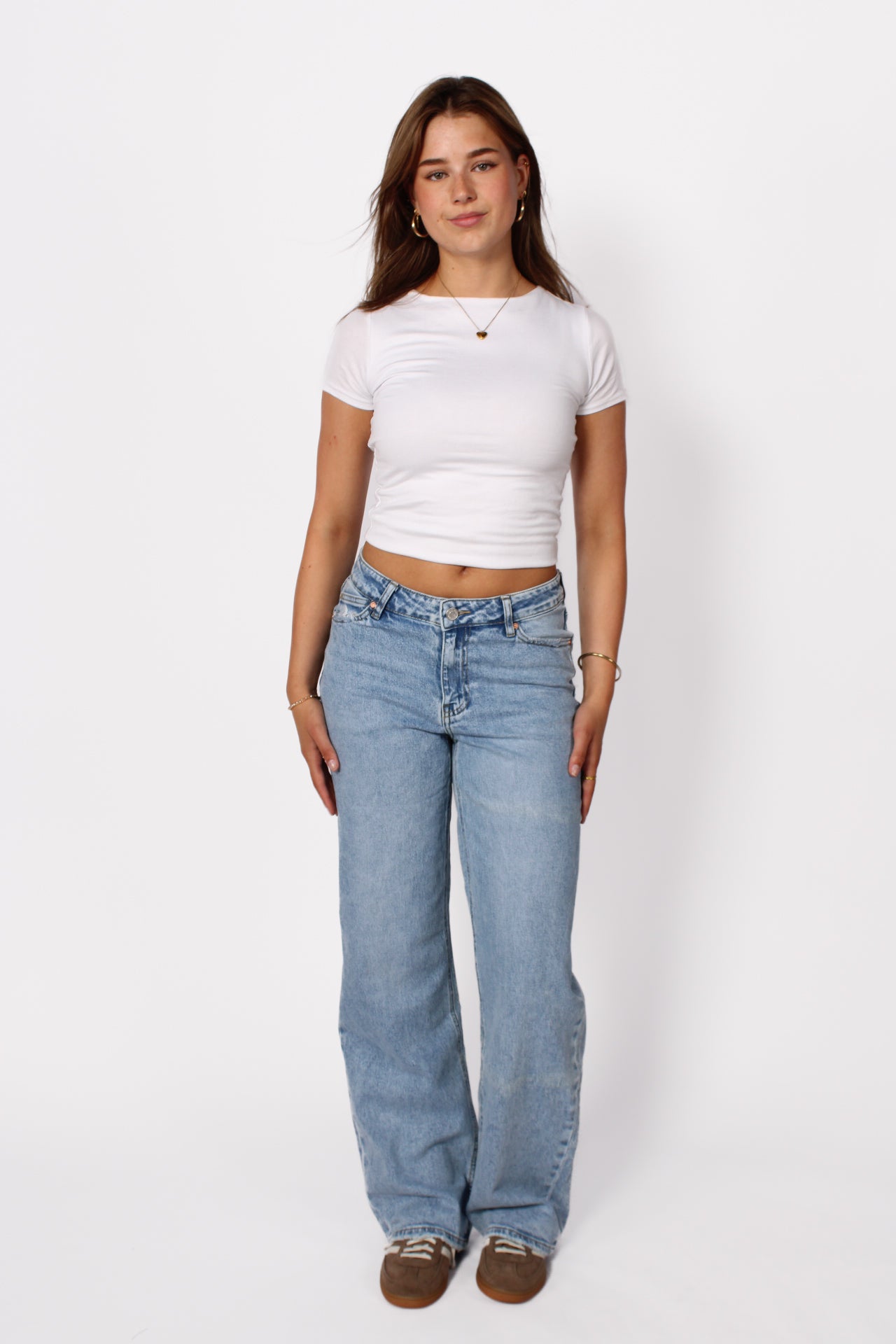 MID WAIST WIDE LEG JEANS 3781 - DENIM