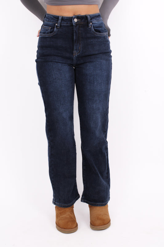WIDE LEG JEANS 5362-1 - DARK DENIM