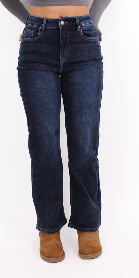 WIDE LEG JEANS 5362-1 - DARK DENIM