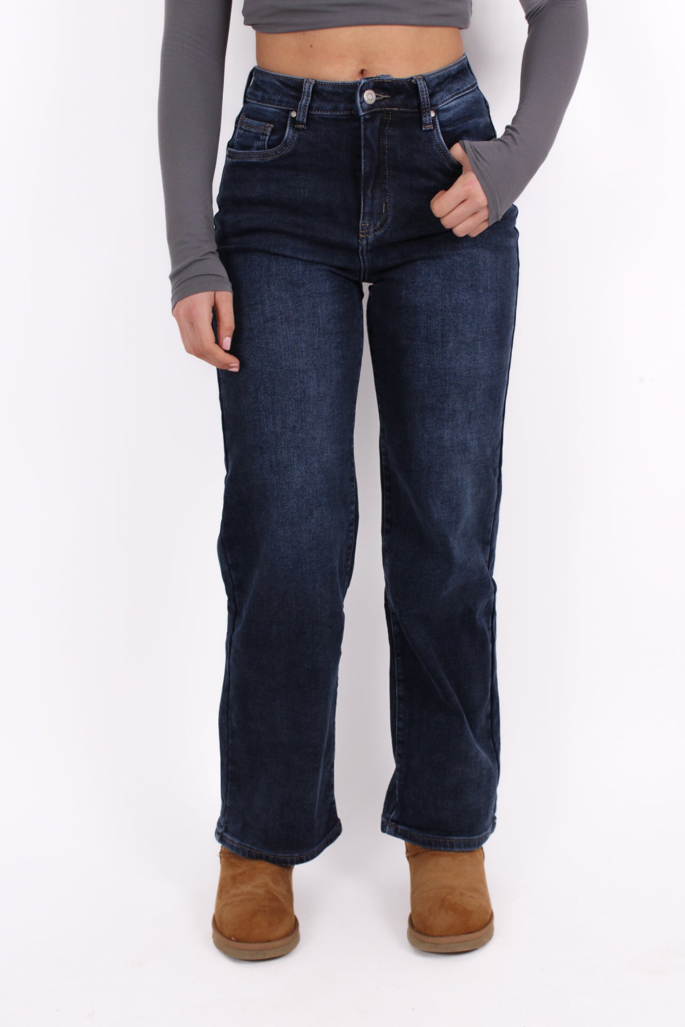 WIDE LEG JEANS 5362-1 - DARK DENIM