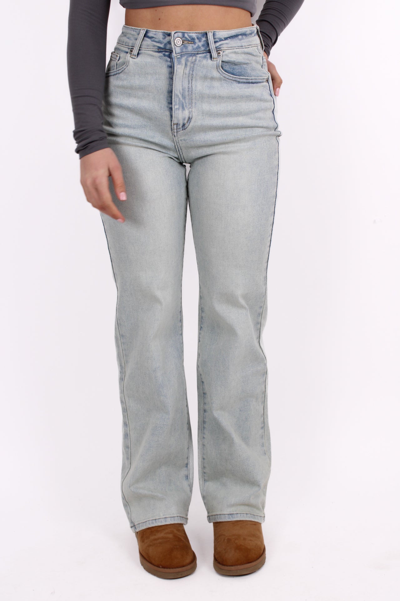 WIDE LEG JEANS 3322-5 - LIGHT DENIM