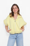 ZIPPER SLEEVELESS HOODIE