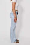 ''TALL'' MID WAIST WIDE LEG JEANS 3808 - LIGHT DENIM