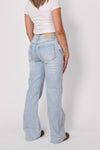 ''TALL'' MID WAIST WIDE LEG JEANS 3808 - LIGHT DENIM