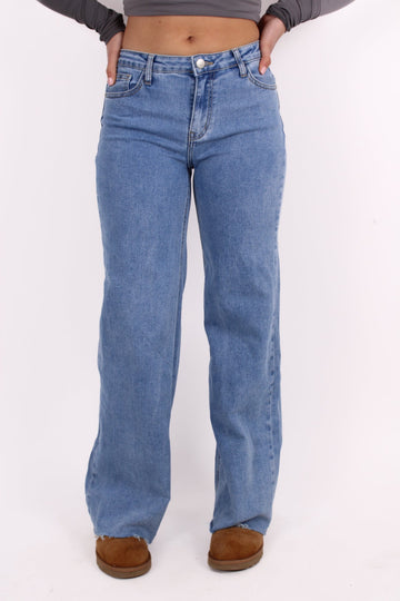 MID WAIST WIDE LEG JEANS 2972 - DENIM