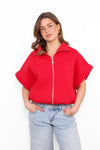 ZIPPER SLEEVELESS HOODIE