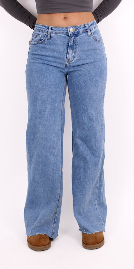 MID WAIST WIDE LEG JEANS 2972 - DENIM