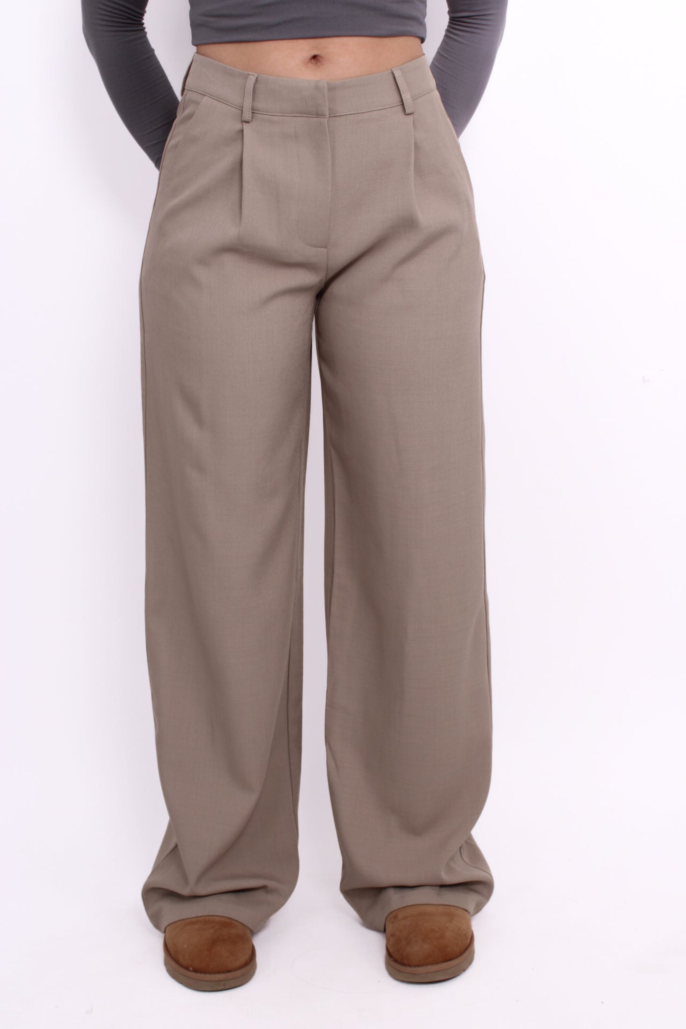 WIDE LEG TROUSER 19582 - OAT