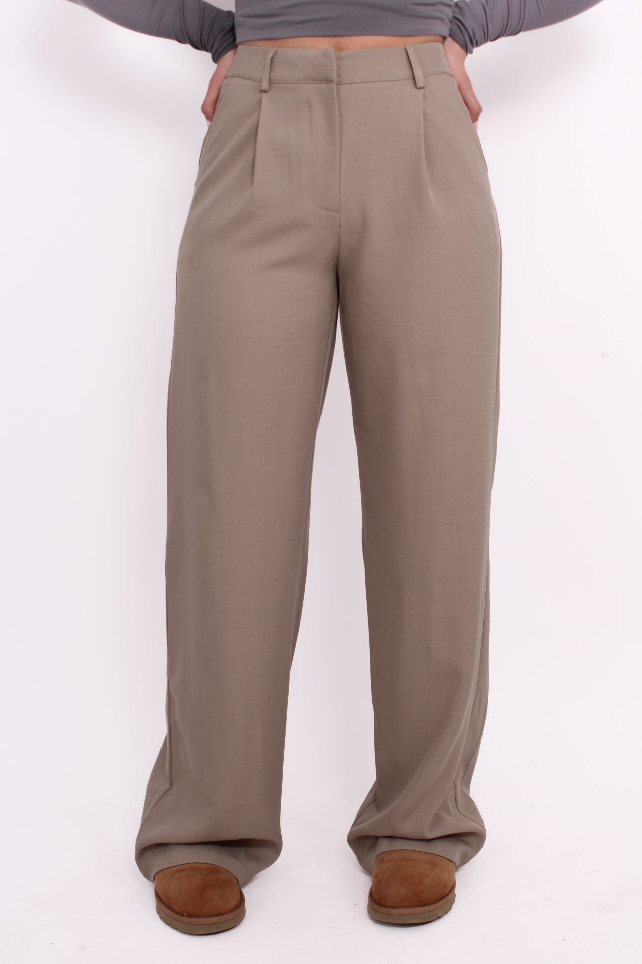WIDE LEG TROUSER 19582 - OAT
