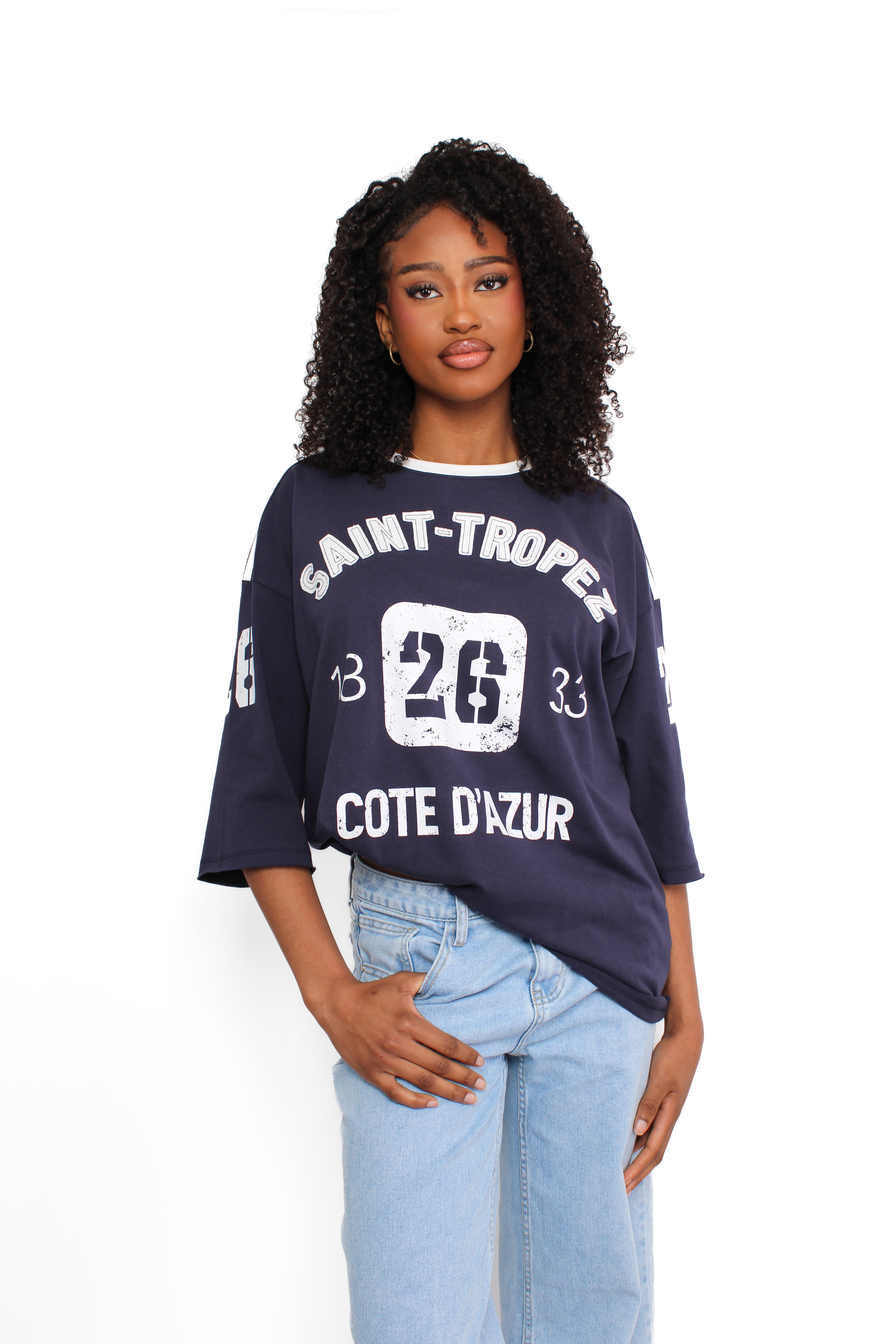 SAINT TROPEZ TEE - NAVY