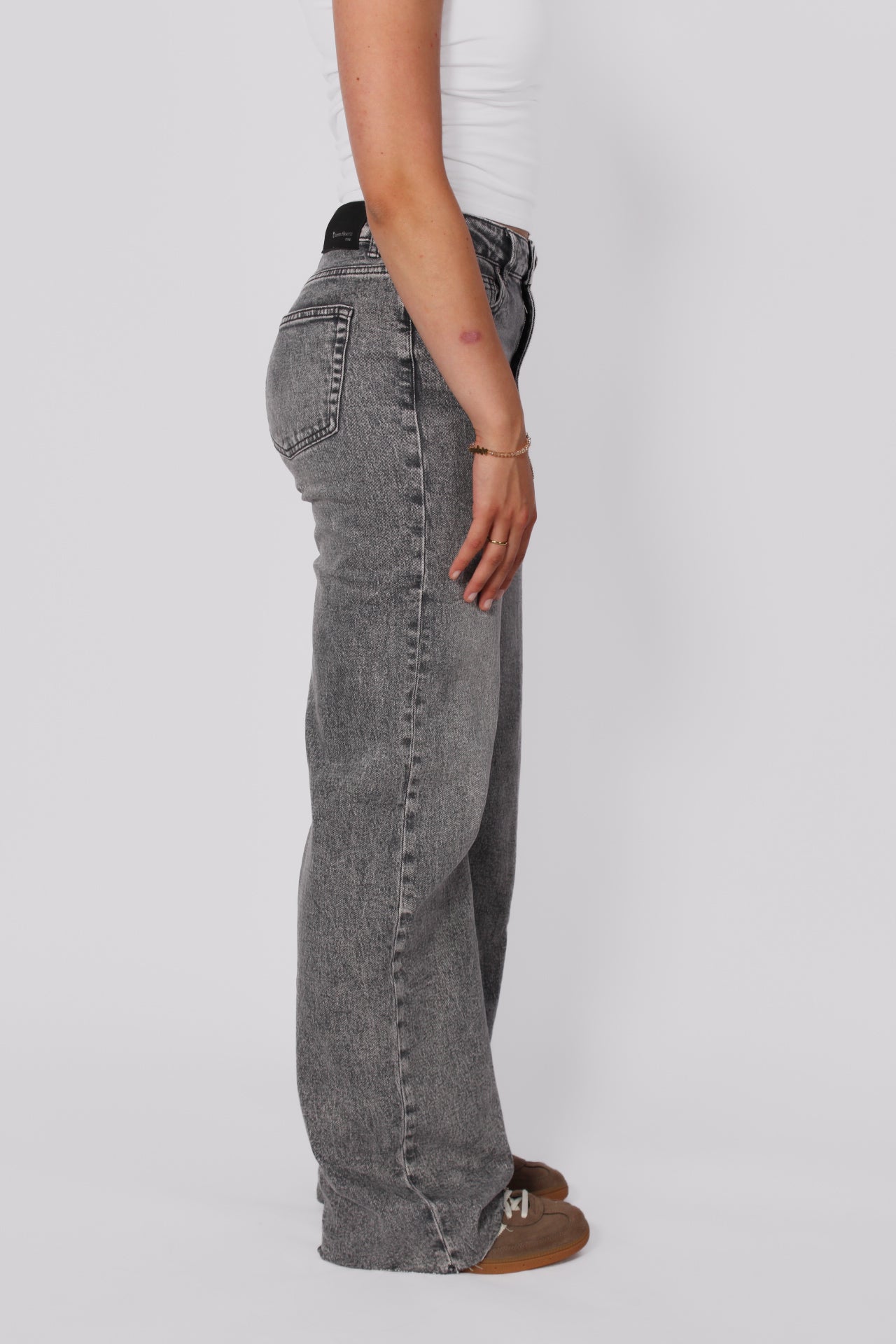 ''TALL'' WIDE LEG JEANS 3636-5 - GRAY