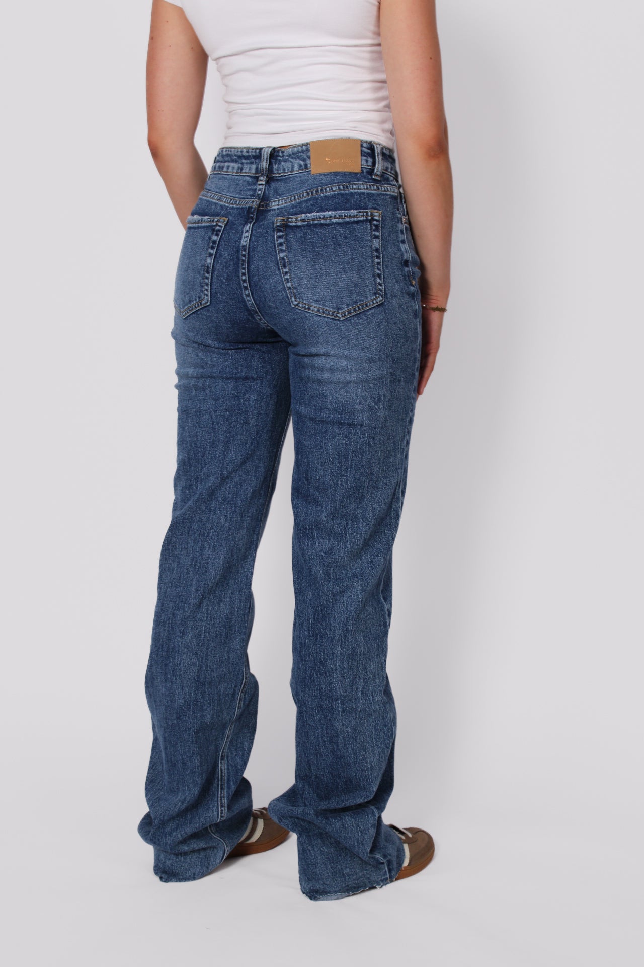 ''EXTRA TALL'' WIDE LEG JEANS 3806-2 - DARK DENIM