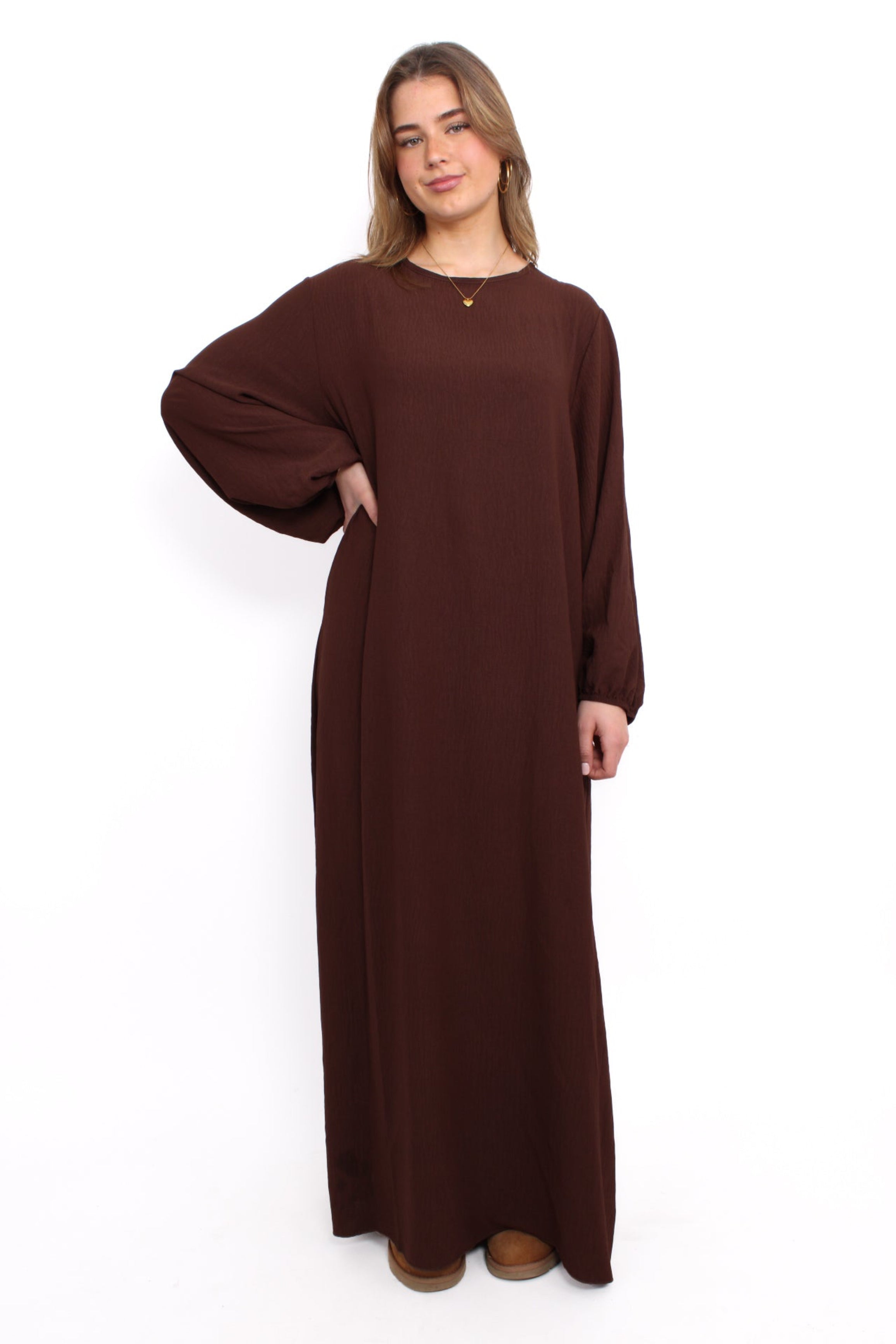 BASIC ABAYA - BROWN