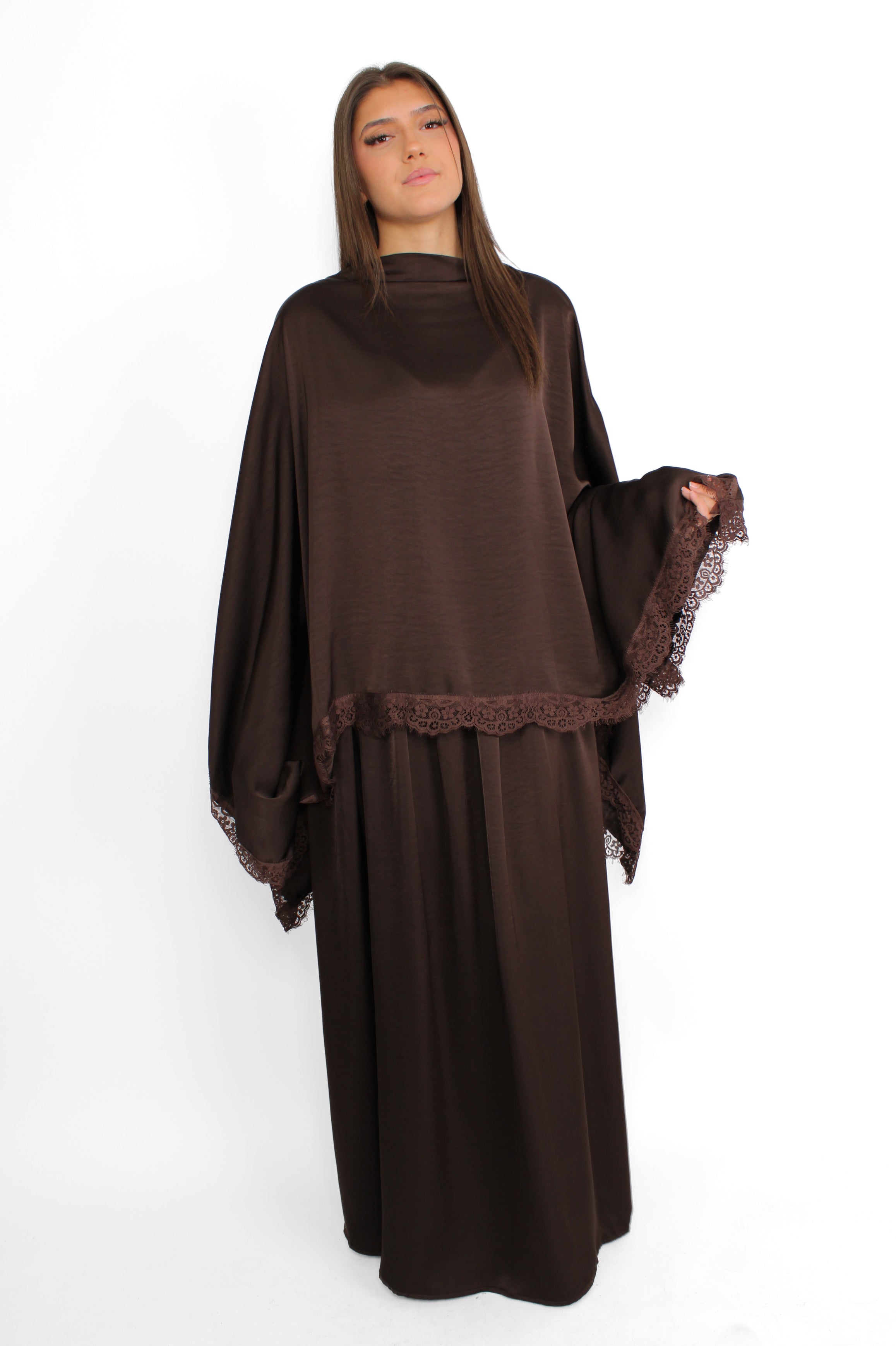 AZRA LACE SET - BROWN