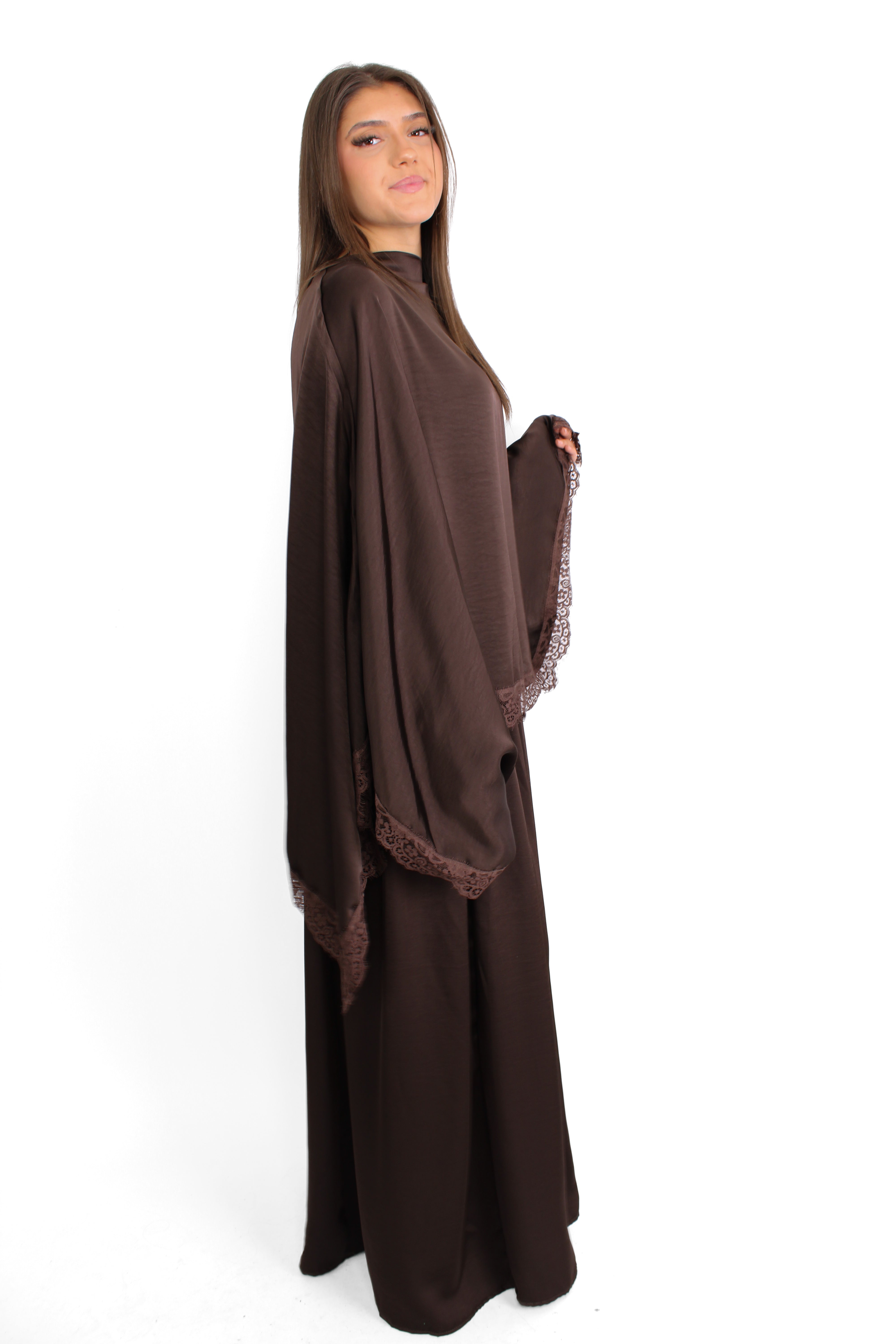 AZRA LACE SET - BROWN