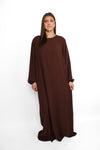 ''TALL'' BASIC ABAYA - BROWN