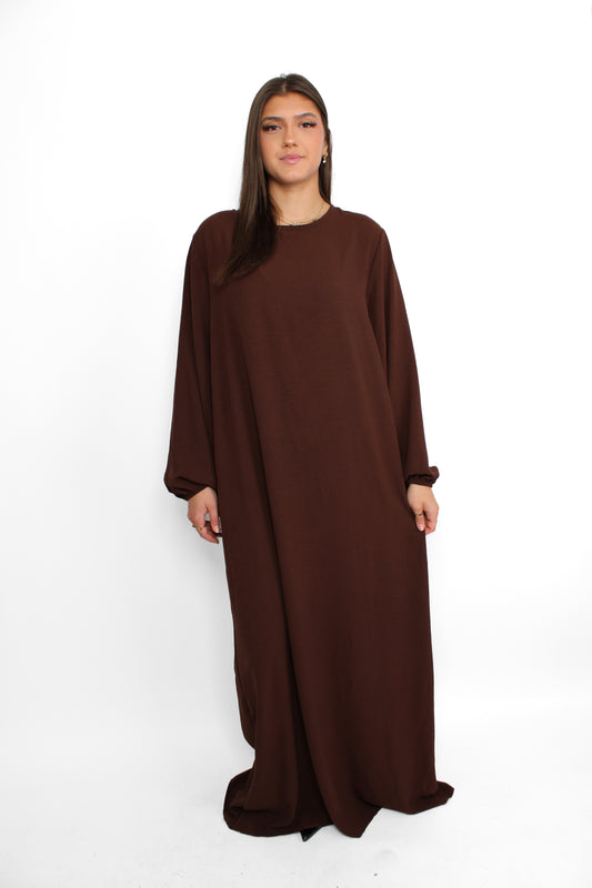 ''TALL'' BASIC ABAYA - BROWN