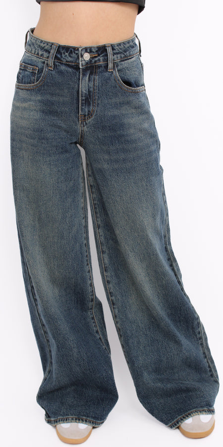 BAGGY JEANS 3003 - MID DENIM VINTAGE WASH