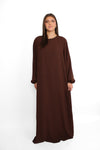''TALL'' BASIC ABAYA - BROWN
