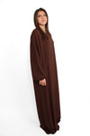 ''TALL'' BASIC ABAYA - BROWN