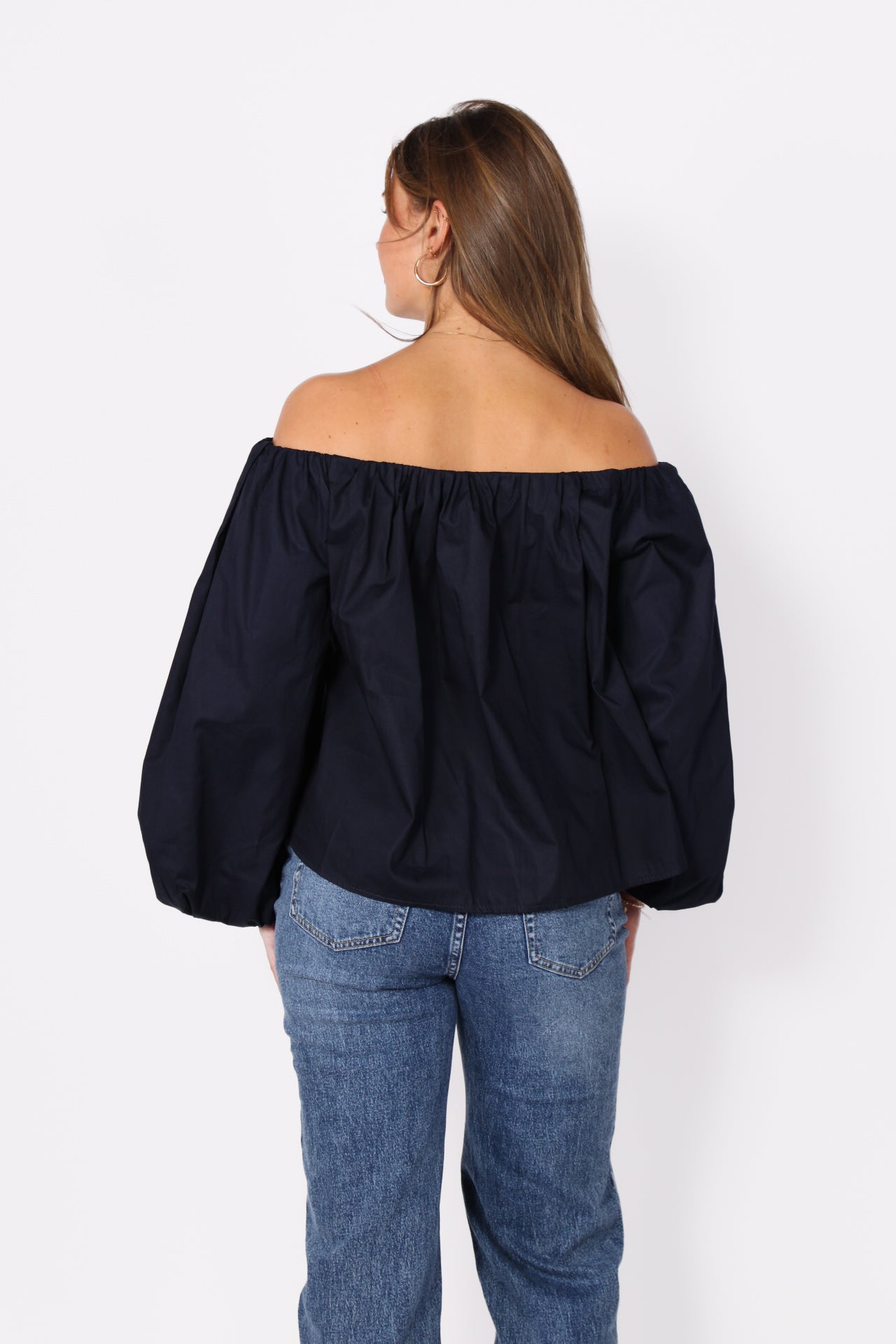CHEEKY SHOULDER TOP 13206 - NAVY