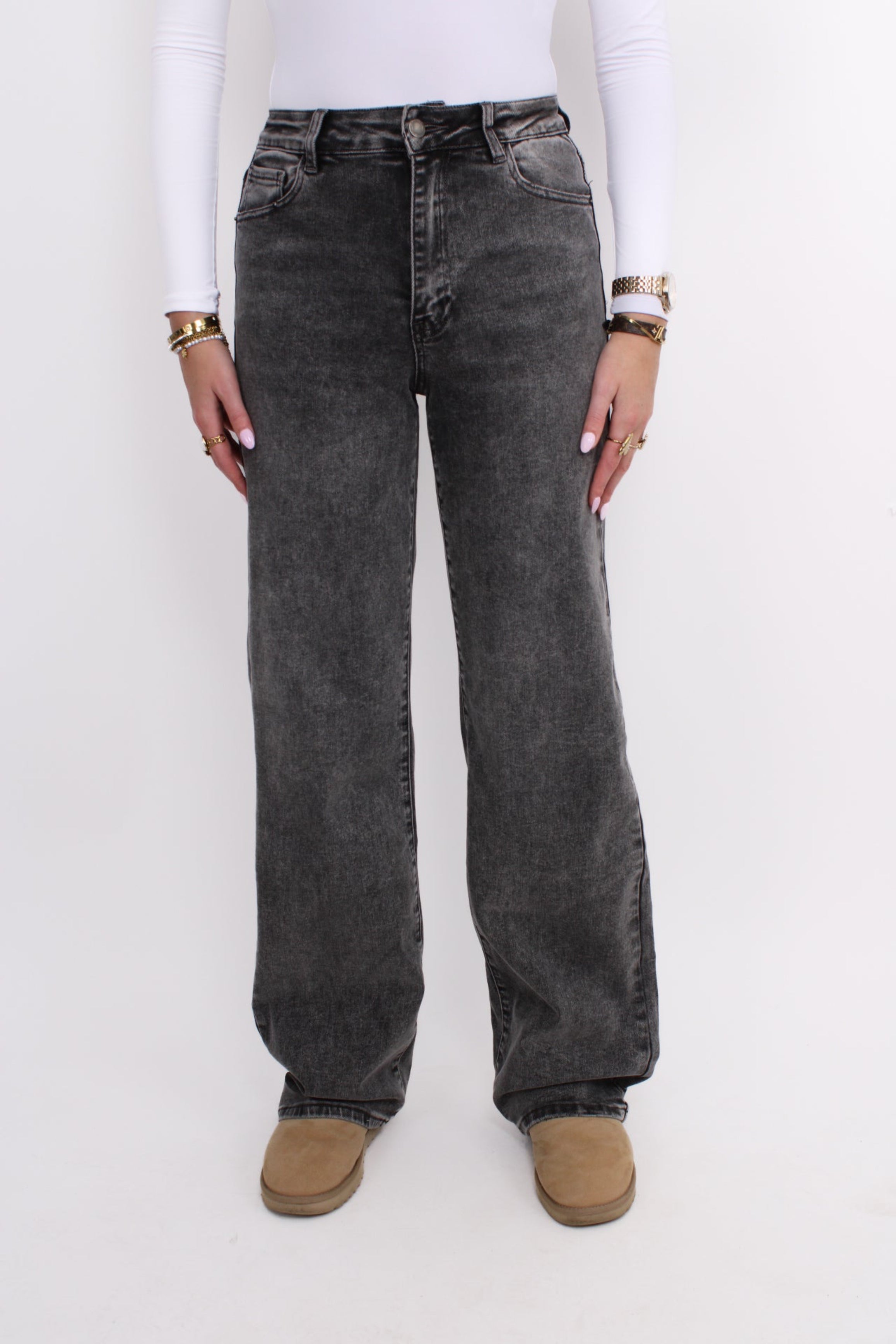 ''TALL'' STRAIGHT LEG JEANS 6270-7 - GREY