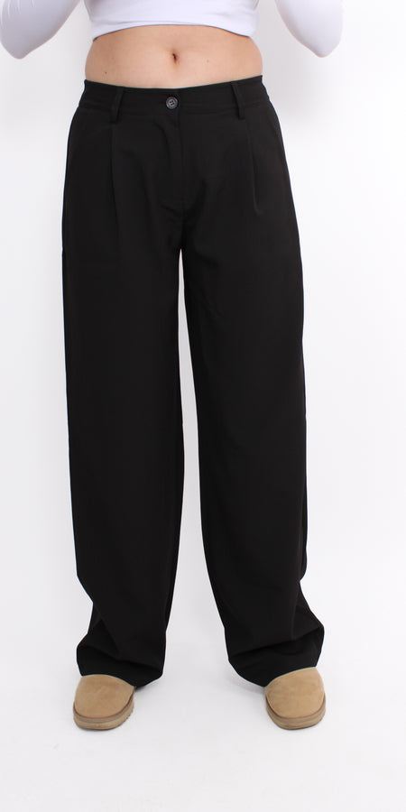 ''TALL'' MID WAIST TROUSER 727 - BLACK