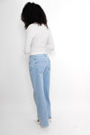 WIDE LEG JEANS MID WAIST 3009 - DENIM