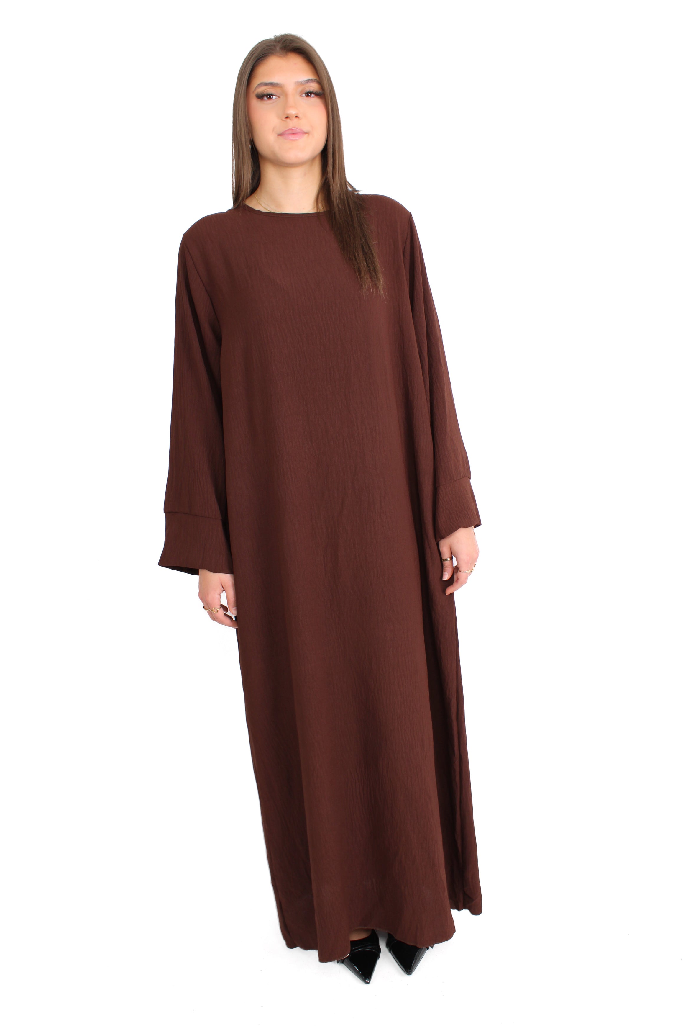 MERVE DRESS - BROWN