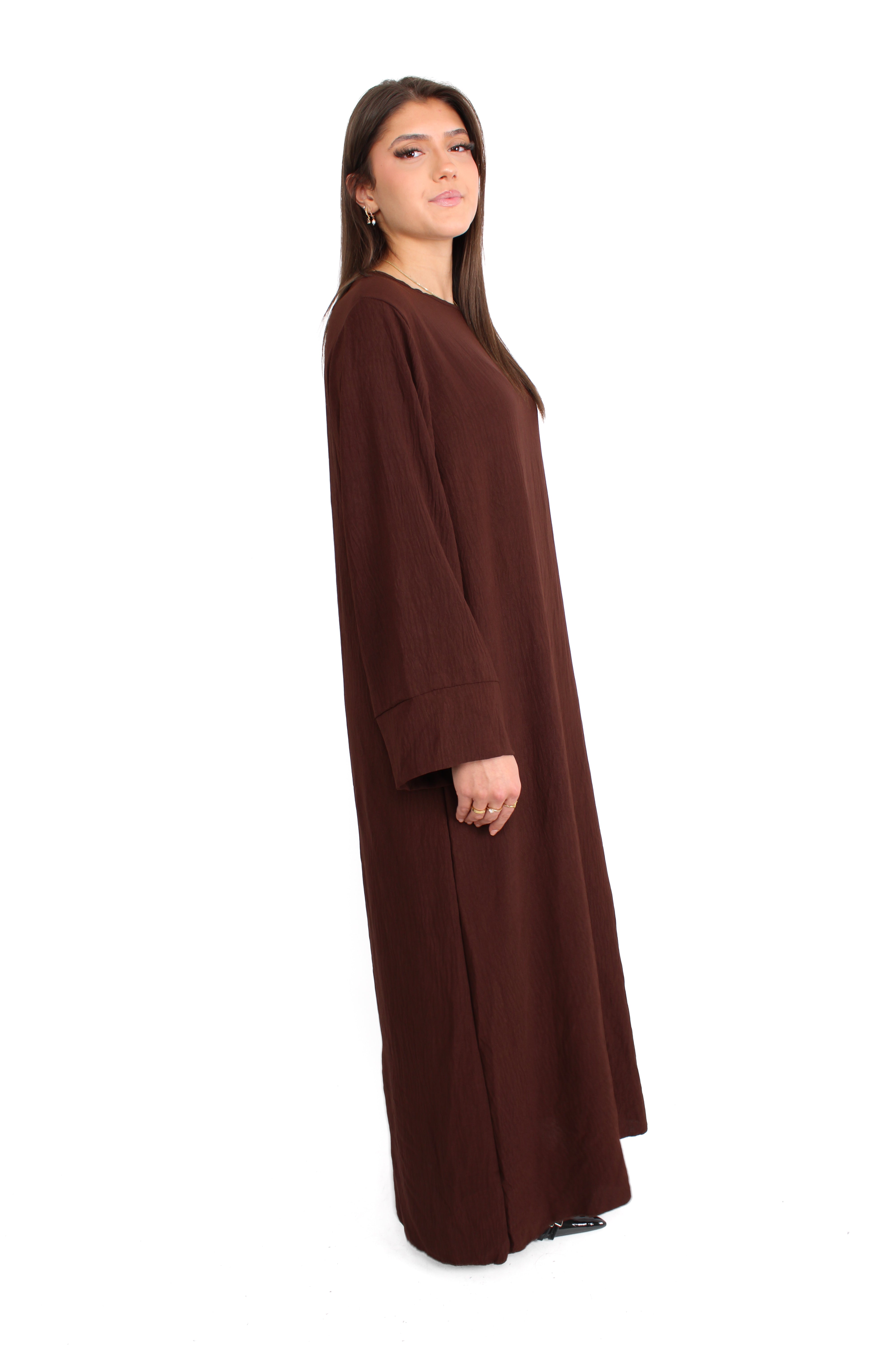 MERVE DRESS - BROWN