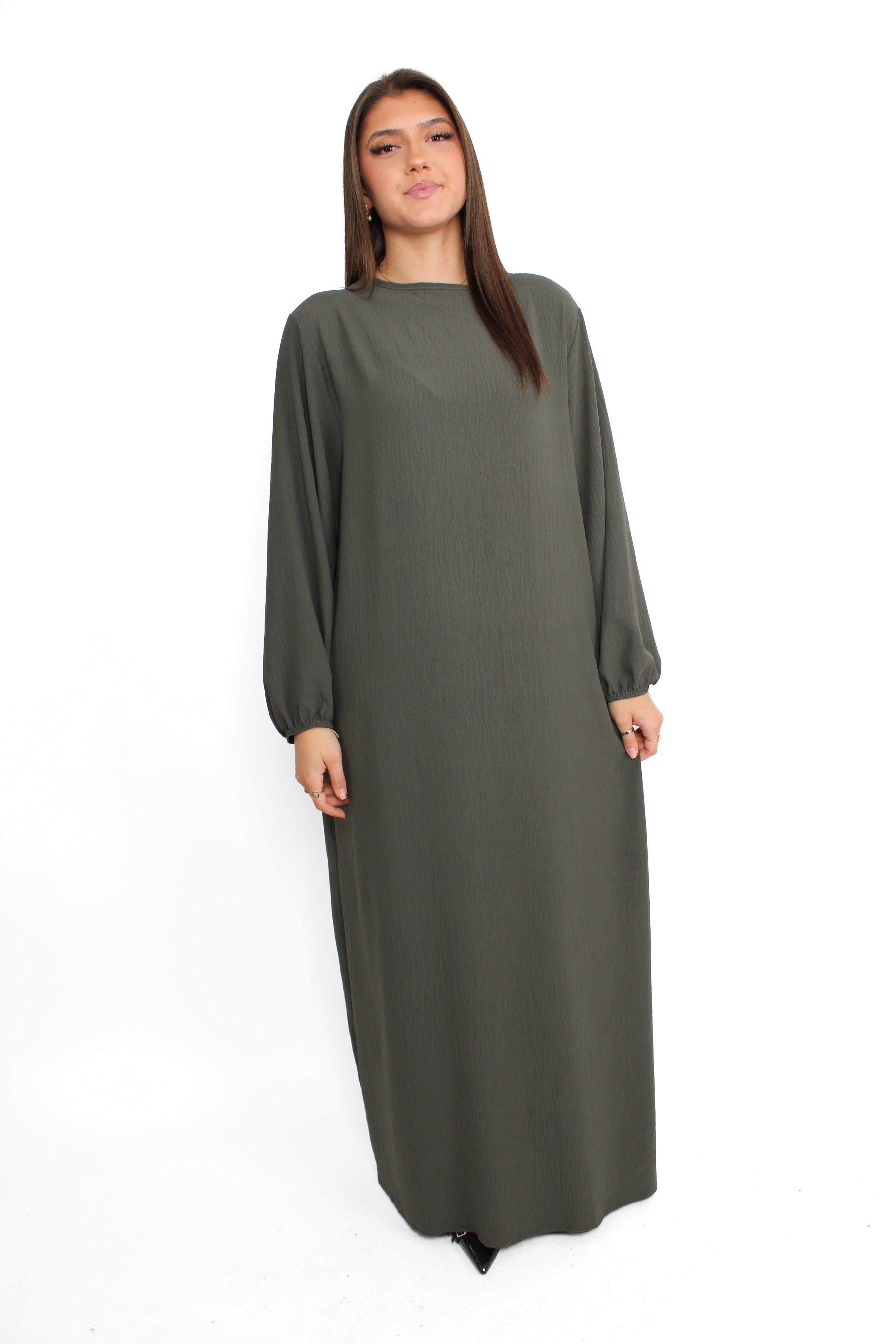 BASIC ABAYA - ARMY GREEN