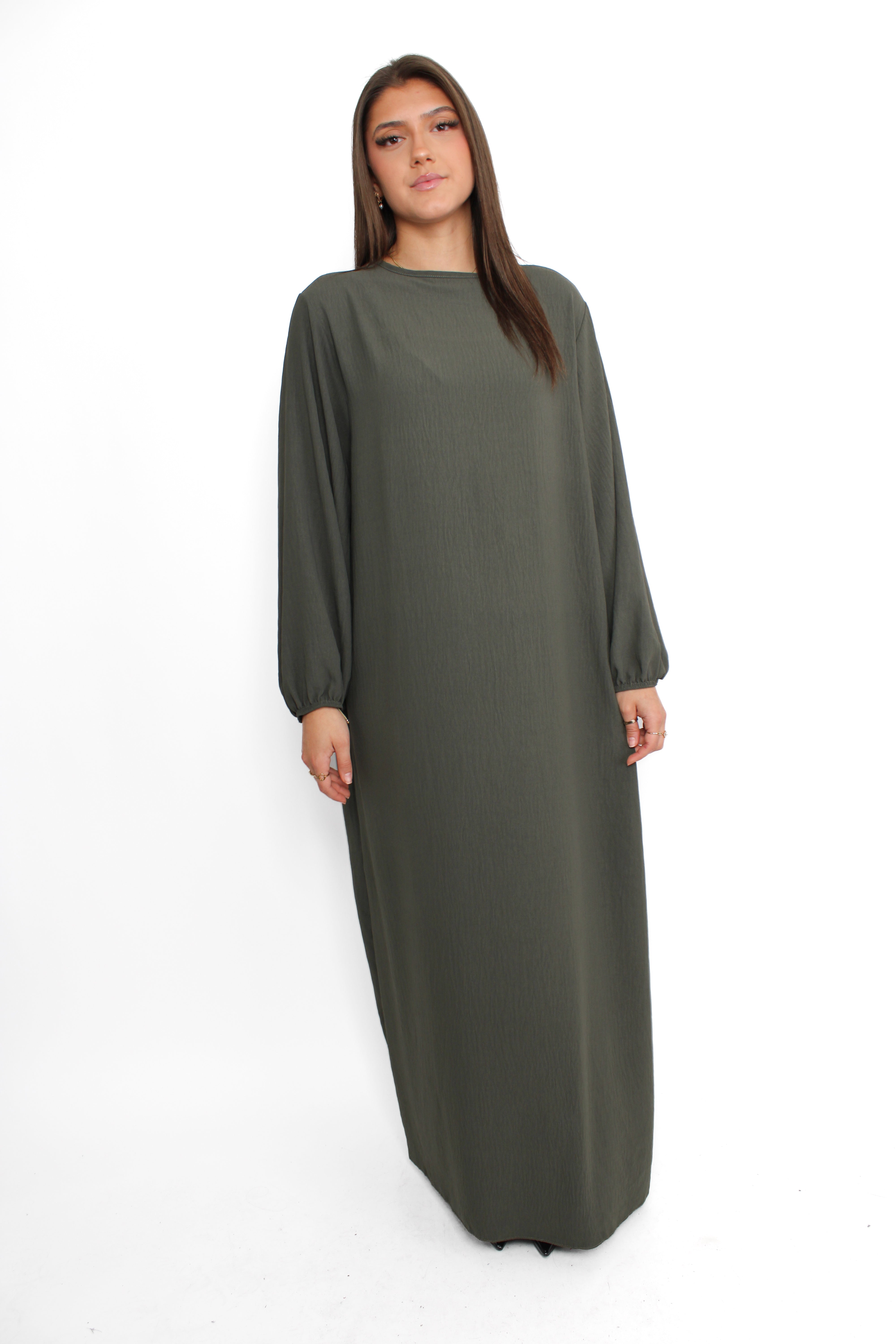 BASIC ABAYA - ARMY GREEN