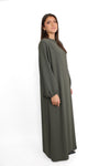 BASIC ABAYA - ARMY GREEN