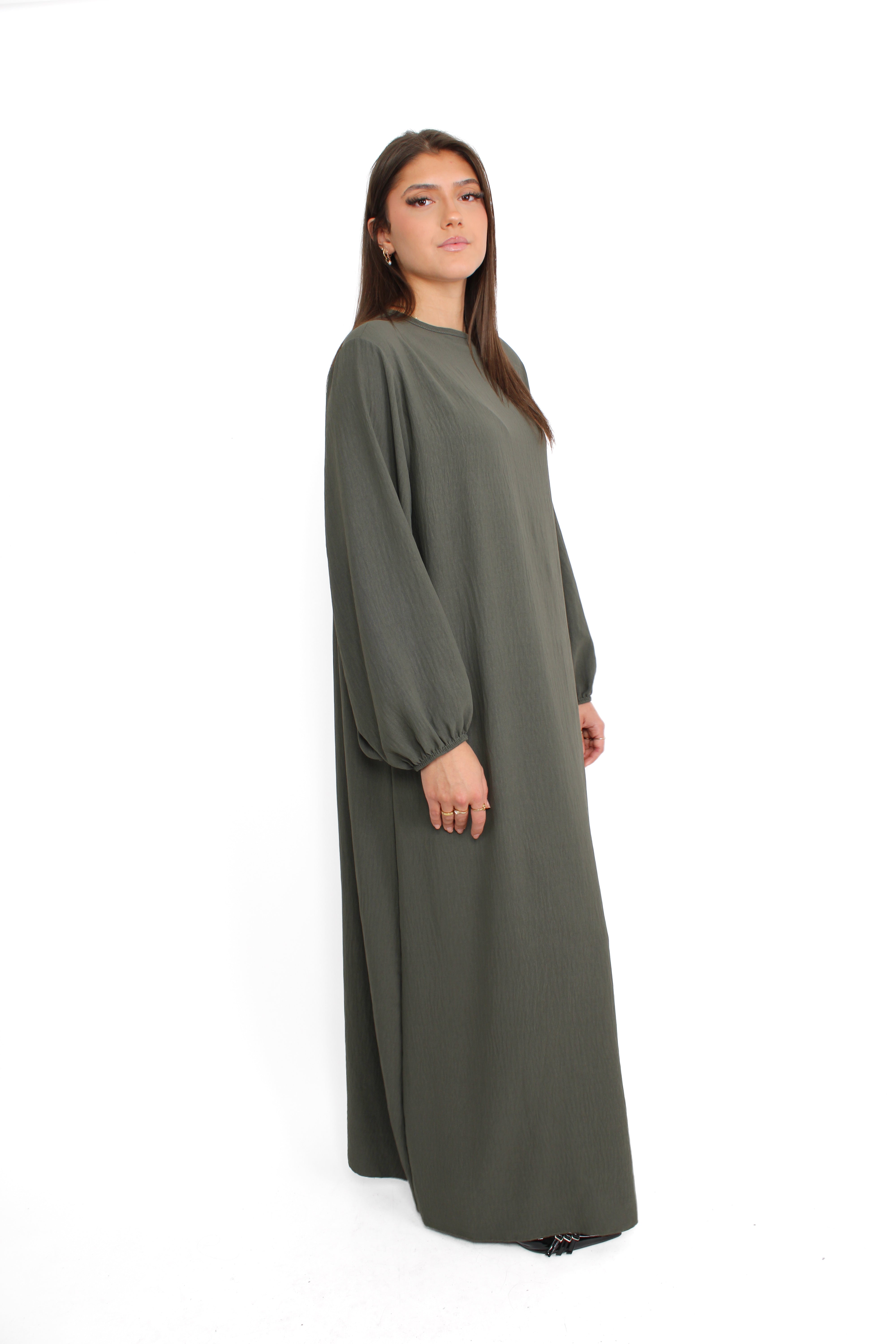 BASIC ABAYA - ARMY GREEN