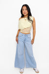 ''PETITE'' PALAZZO JEANS