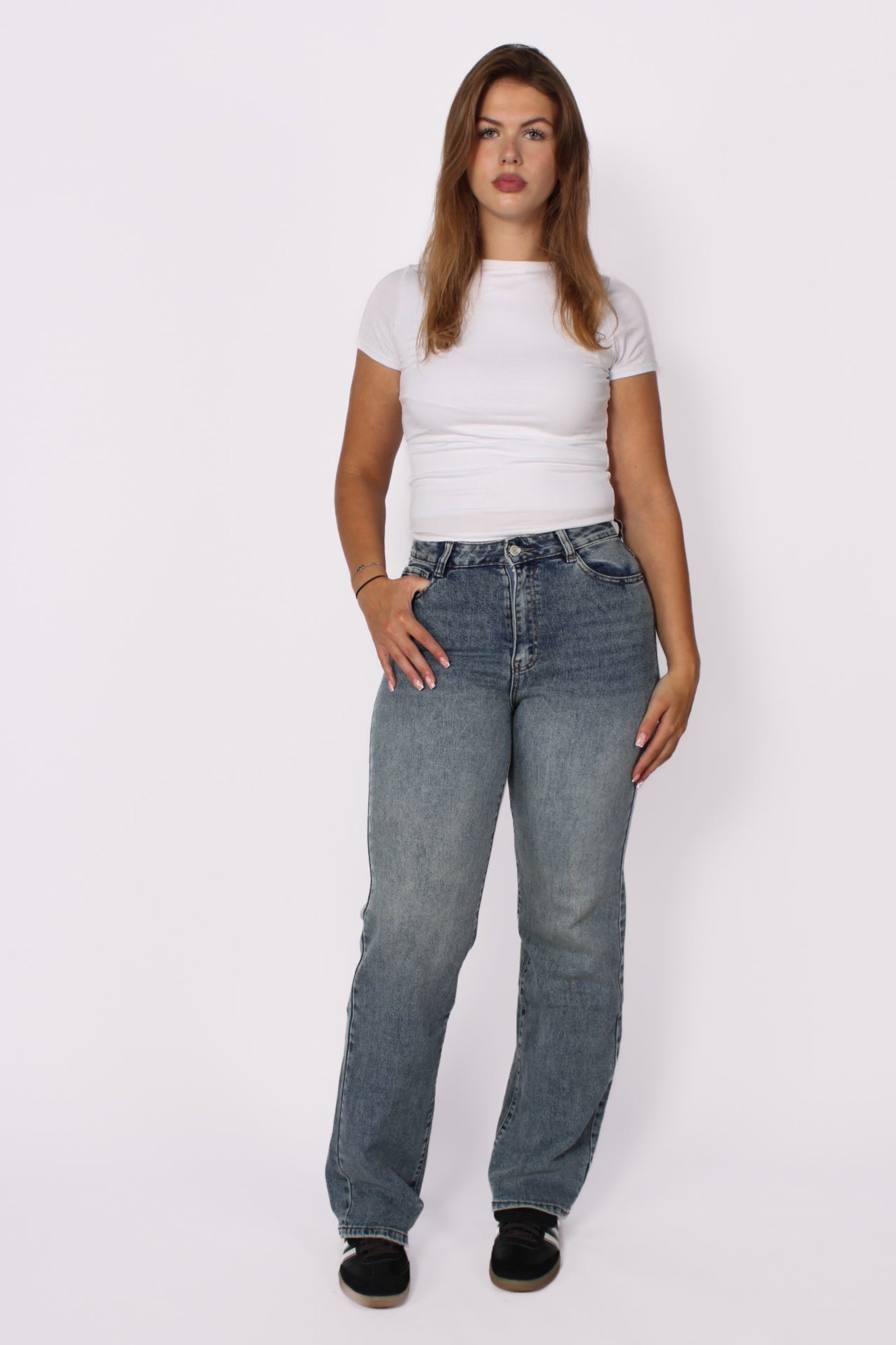 ''TALL'' MID WAIST STRAIGHT LEG JEANS 6270-1 - DENIM