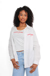 SAINT TROPEZ TOP BLOUSE - WHITE