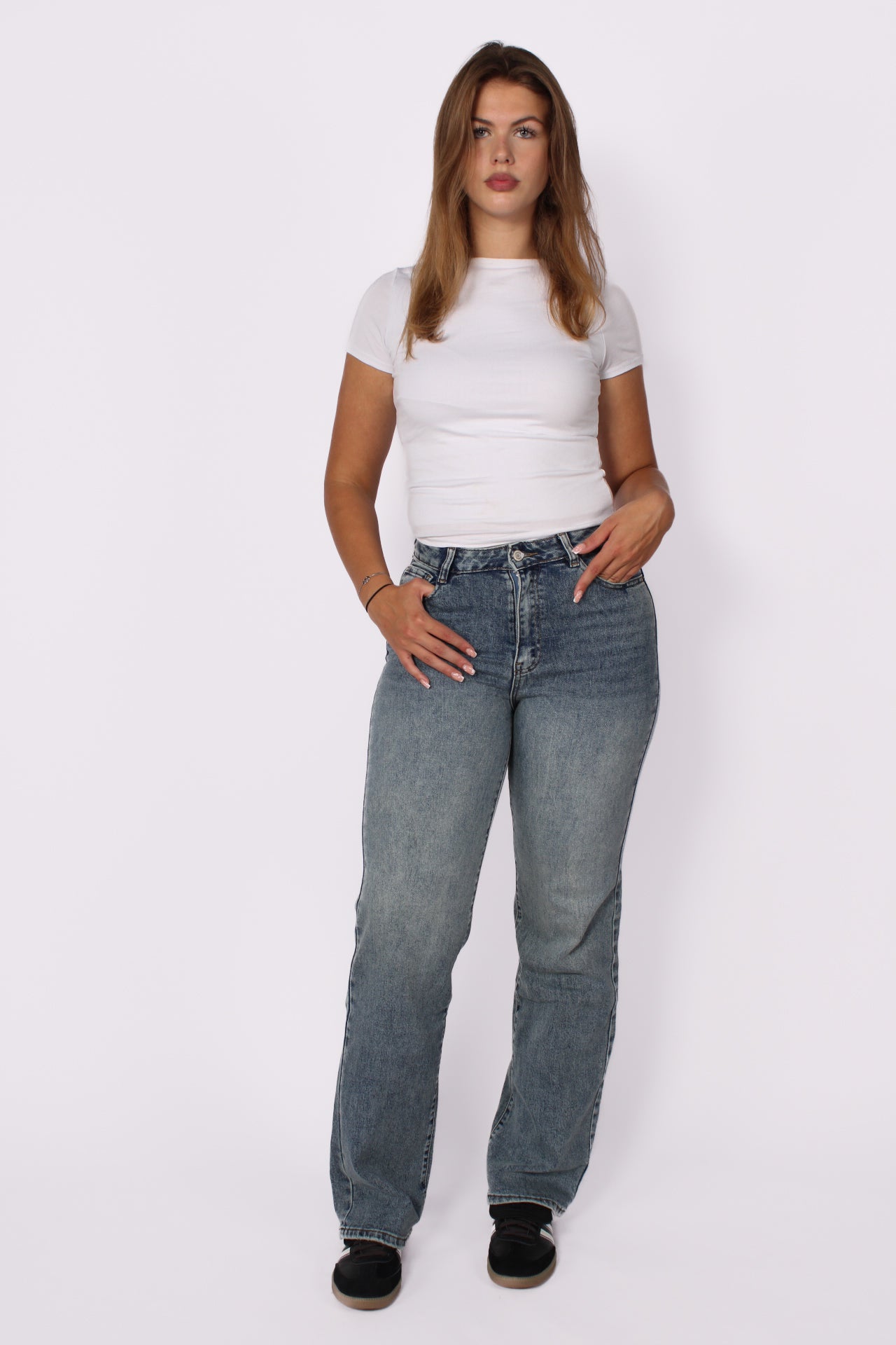 ''TALL'' MID WAIST STRAIGHT LEG JEANS 6270-1 - DENIM