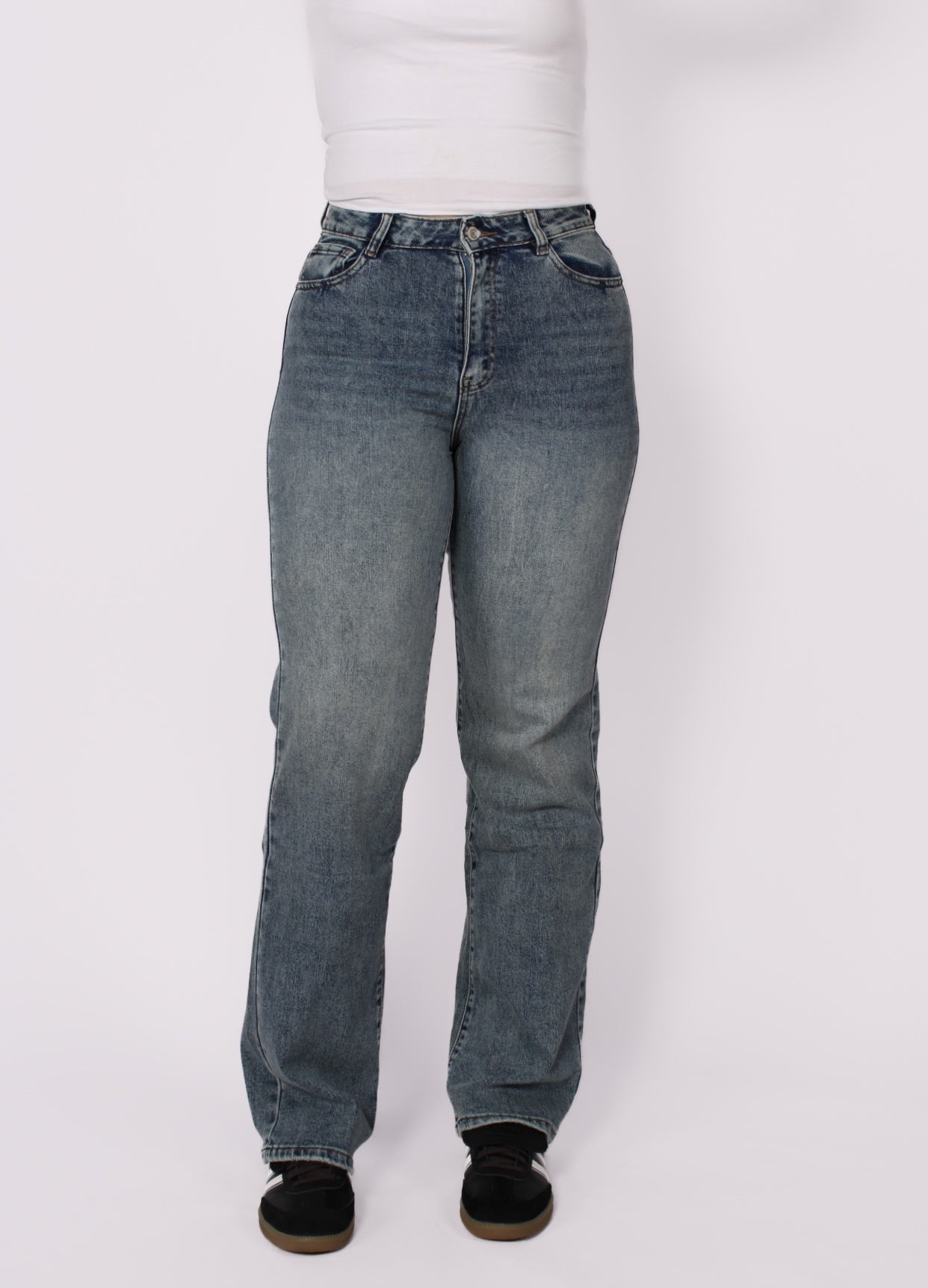 ''TALL'' MID WAIST STRAIGHT LEG JEANS 6270-1 - DENIM