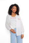 SAINT TROPEZ TOP BLOUSE - WHITE