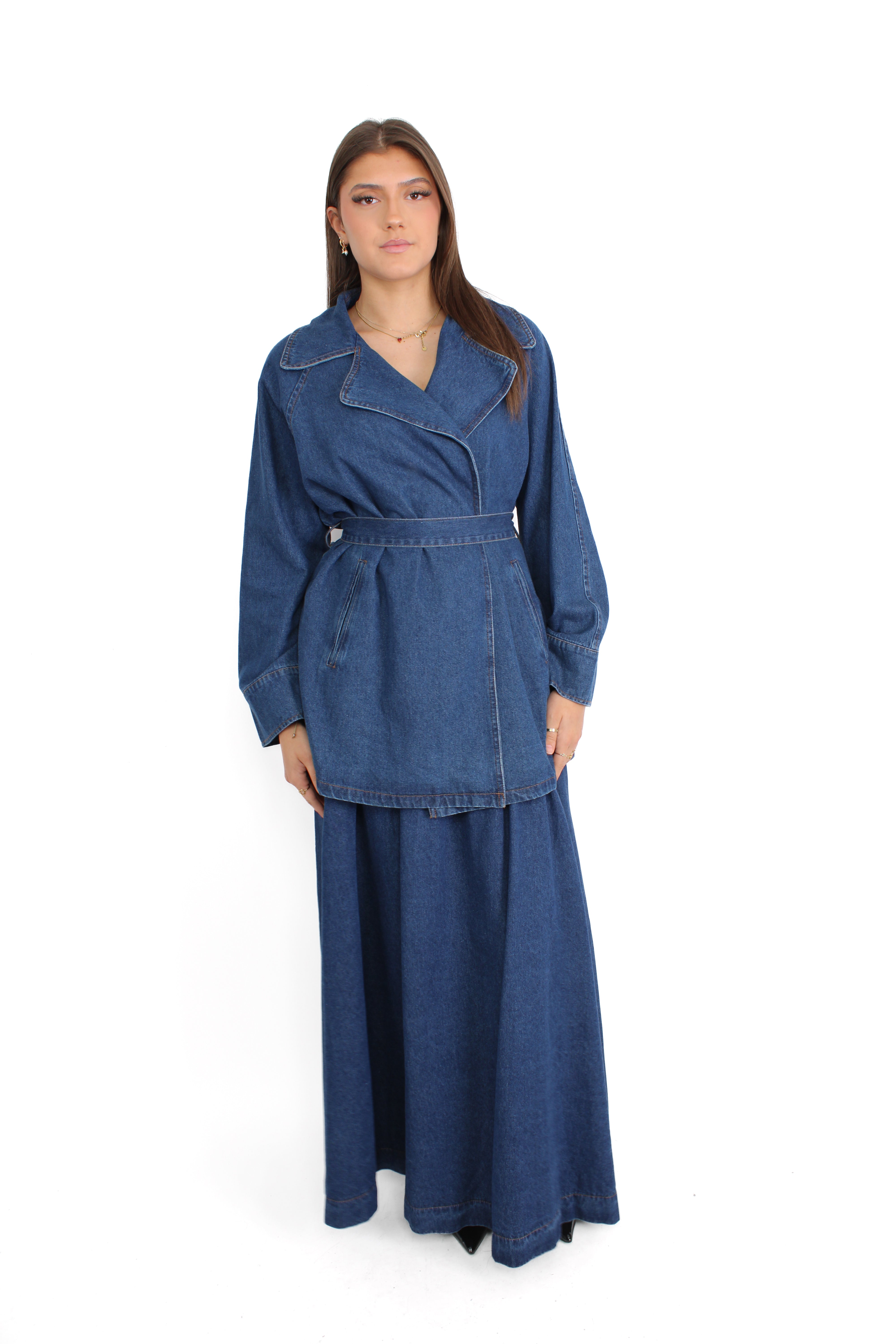 FILIZ DENIM SET - DENIM BLUE